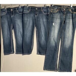 Maurice’s Jeans Lot of 3: Capris And Bootcut Size 7/8 Regular Stretchy